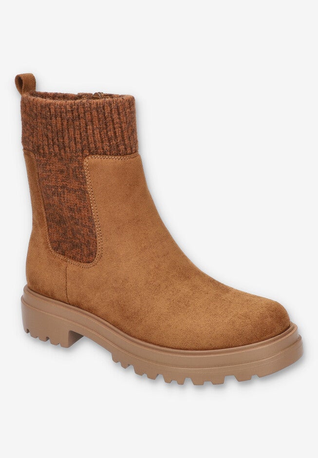 Gable Bootie, COGNAC SUEDE, hi-res image number 0