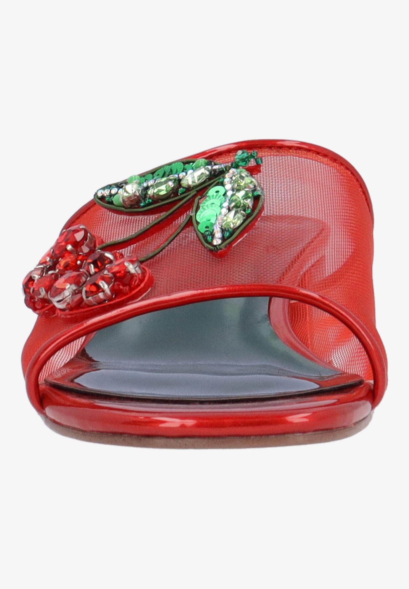 Charry Slip-On Sandal, RED GREEN, alternate image number 2