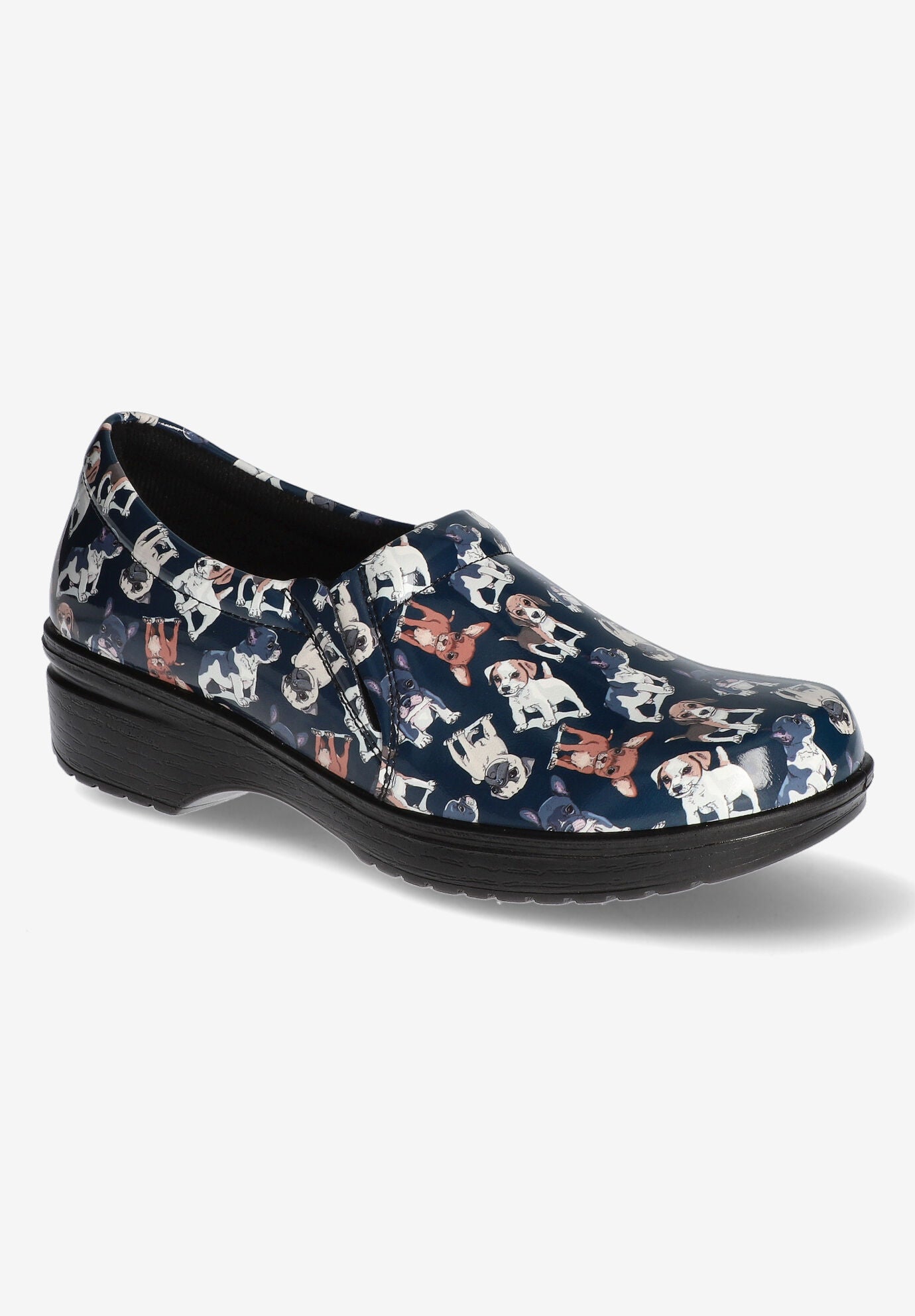 Tiffany Flats, NAVY PATENT, hi-res image number 0