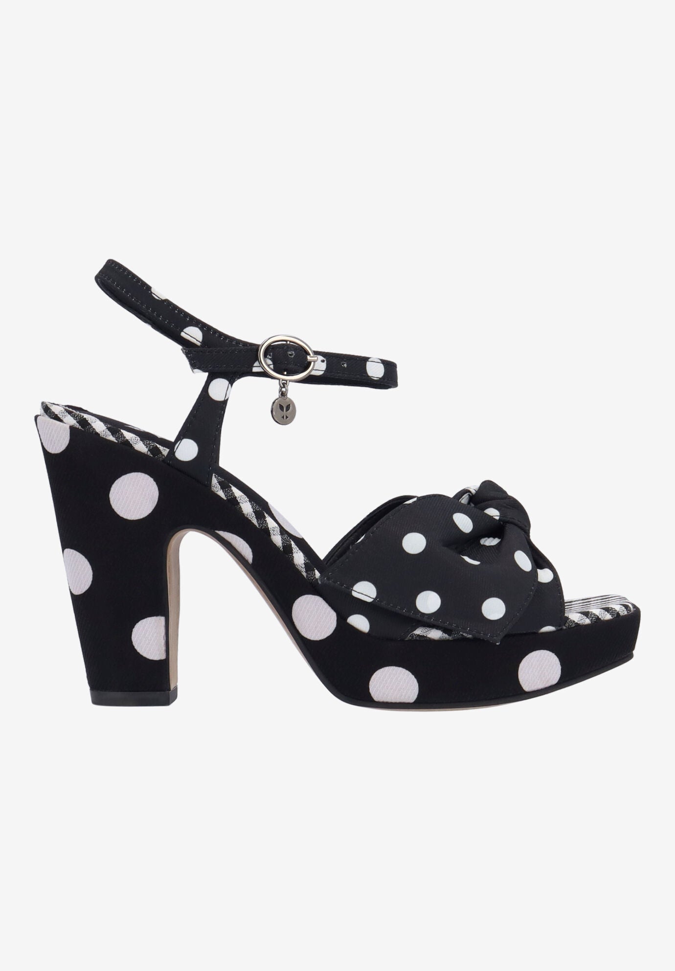 Burkett Ankle Strap Sandal, BLACK WHITE, alternate image number 3