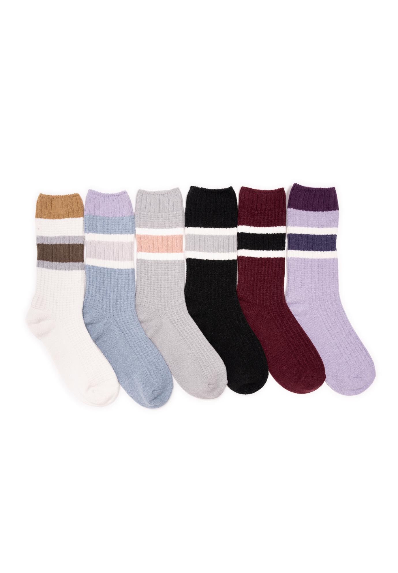 Microfiber 6 Pack) Boot Socks, MULTI, hi-res image number 0