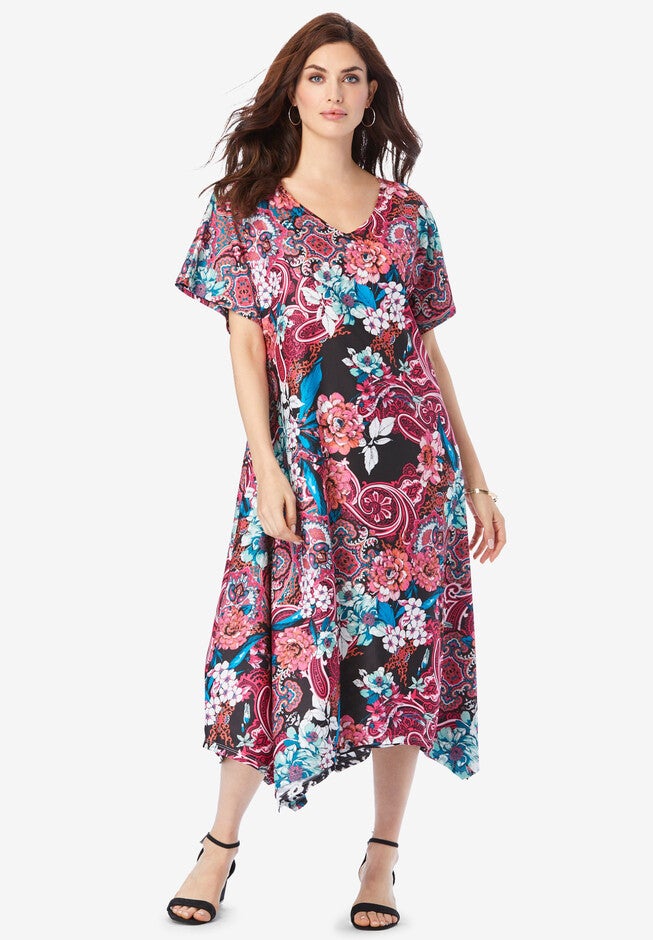 Reversible Drop Sleeve Swing Dress, , alternate image number null