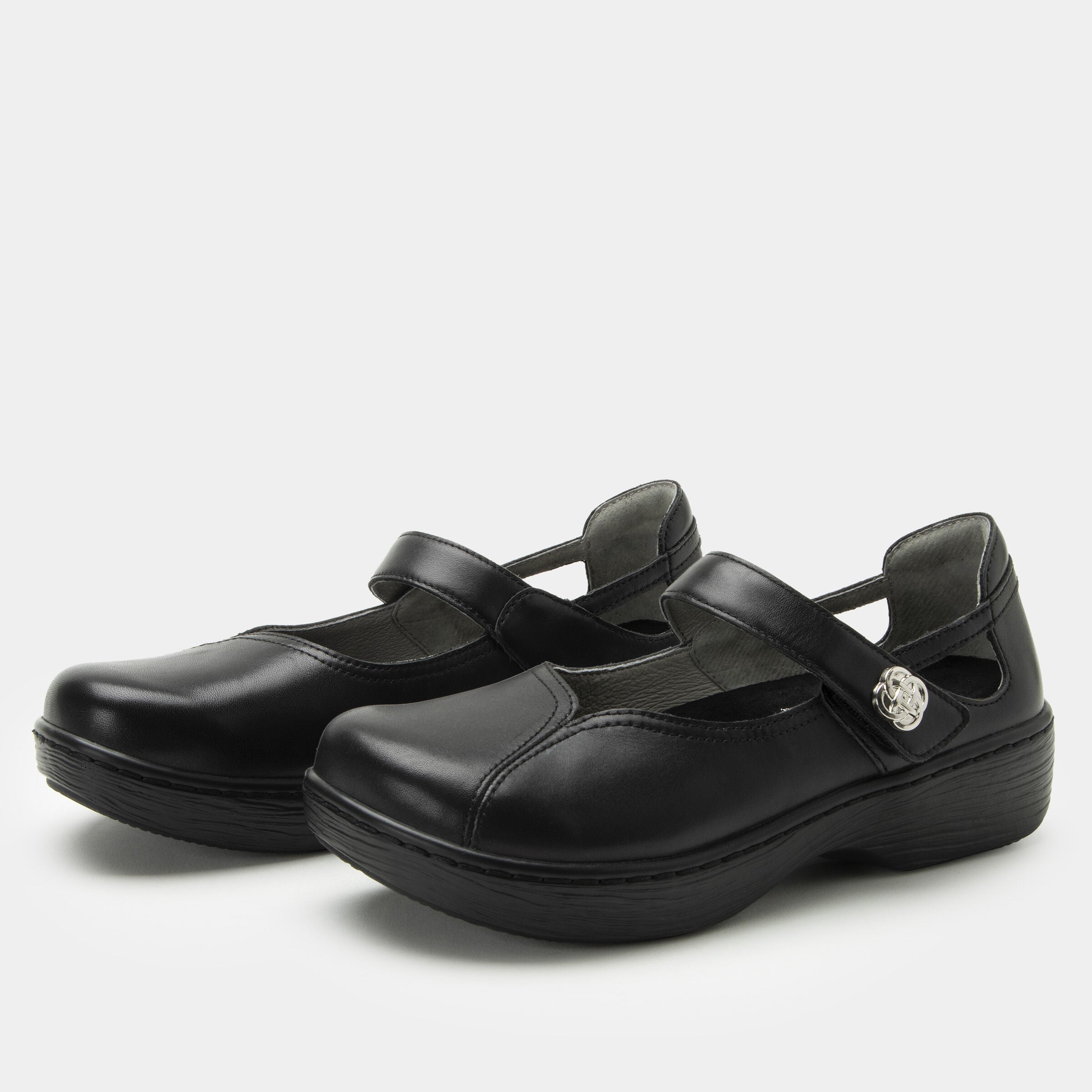 Onika Wood Grain Mary Jane Shoe, BLACK, hi-res image number 0