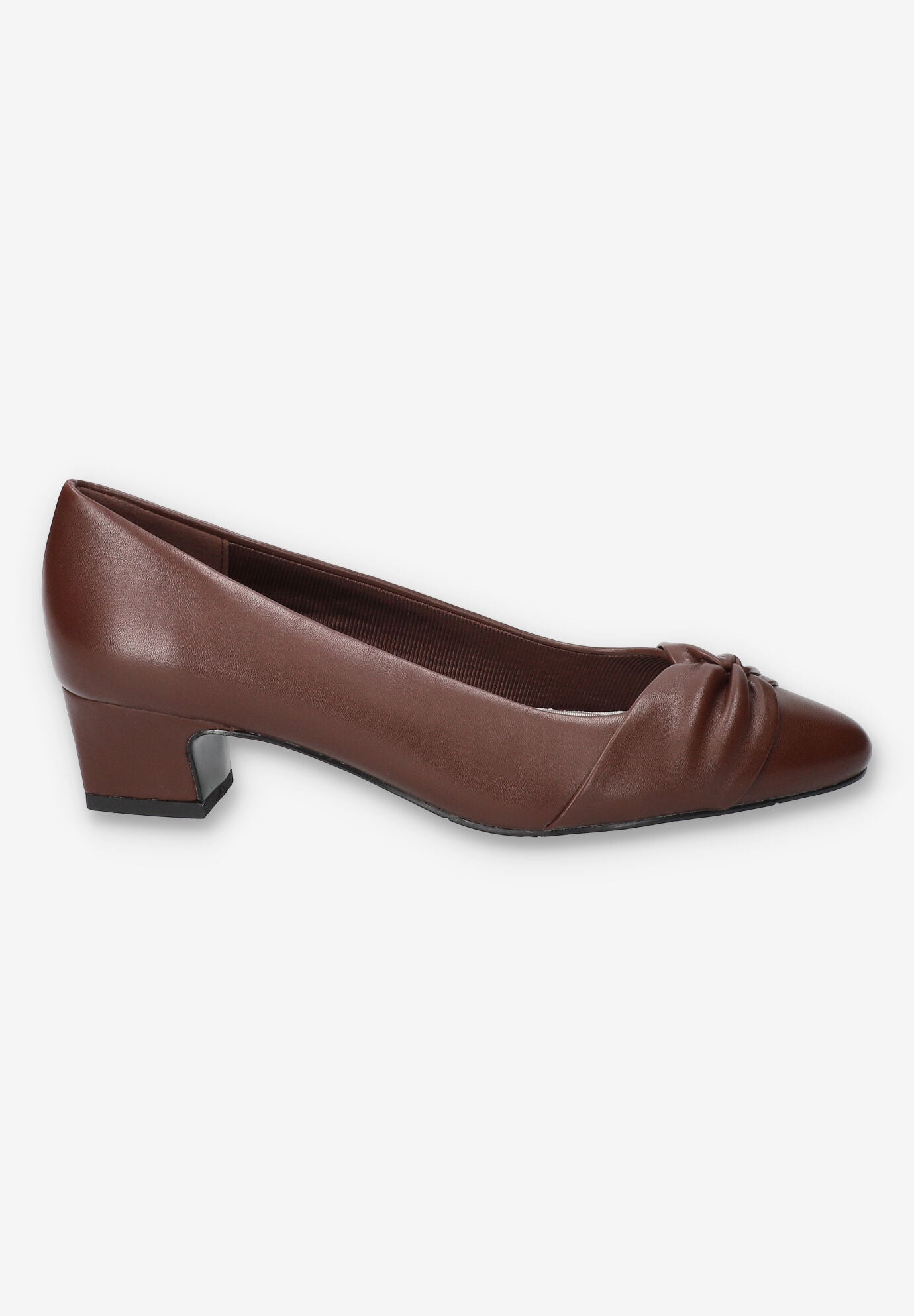 Lyanna Block Heel Pump, BURGUNDY, alternate image number 2