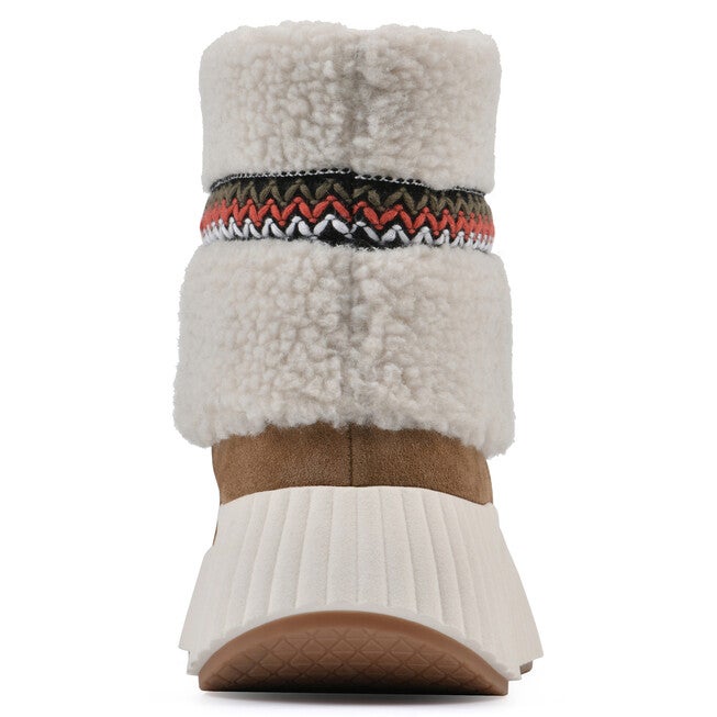 Digital Faux Fur Leather Bootie, CHESTNUT SUEDE, on-hover image number 1