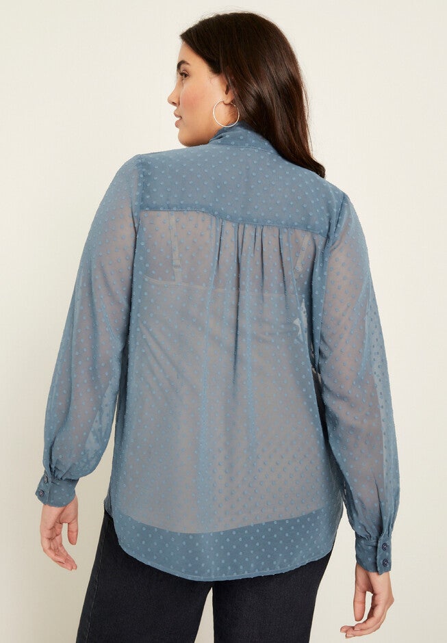 Long Sleeve Bow Top, , on-hover image number 1