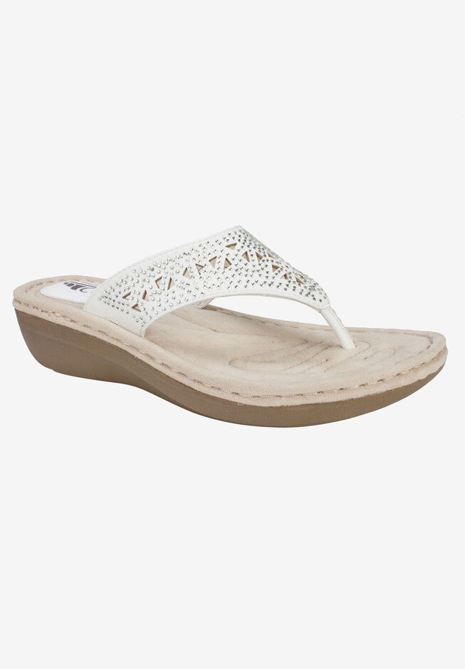 Carlotta Sandal , WHITE SMOOTH, hi-res image number null