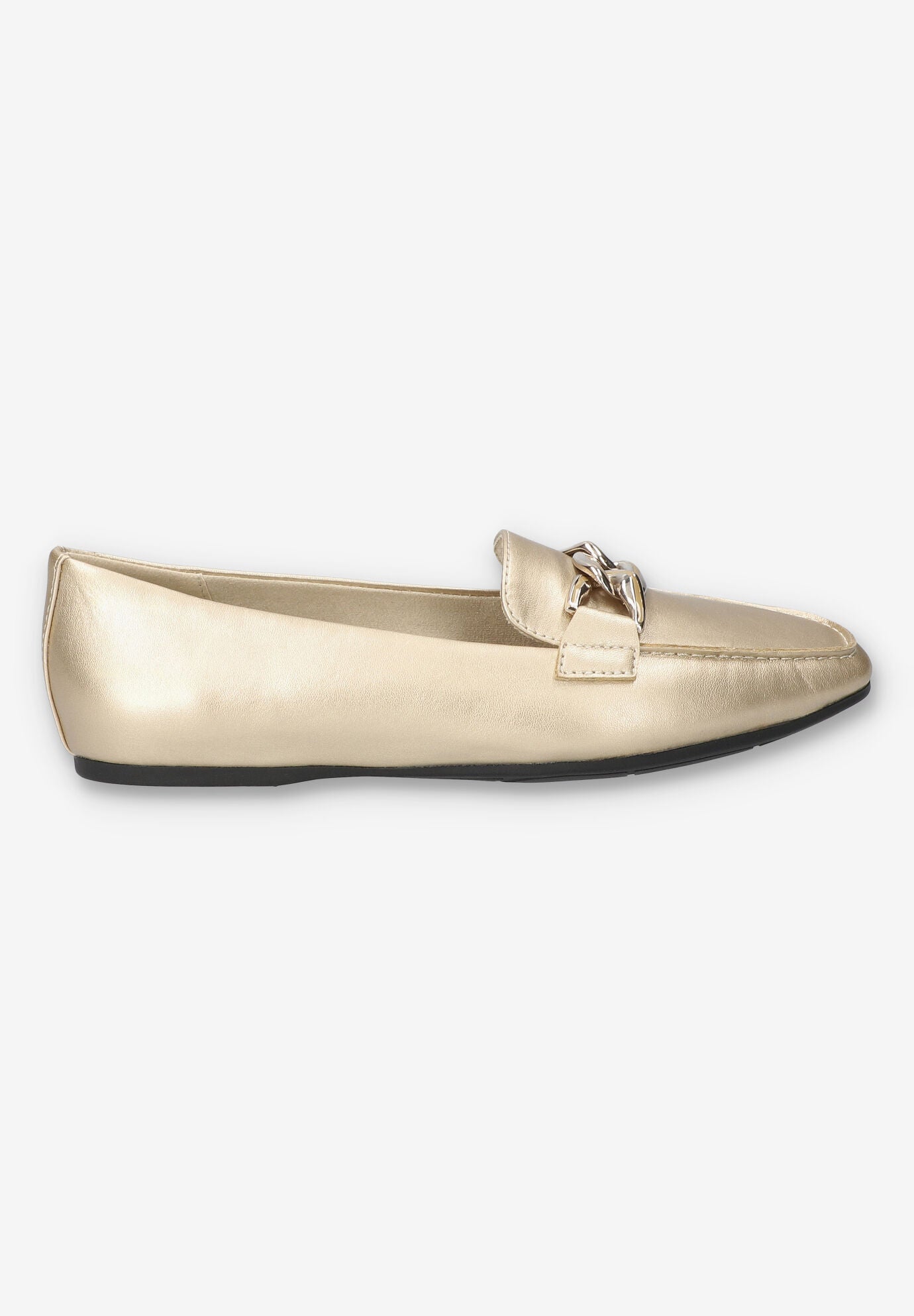 Femi Square Toe Flat, CHAMPAGNE, alternate image number 2
