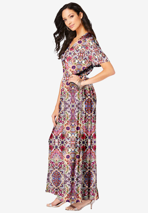 Wrap Maxi Dress, , alternate image number null