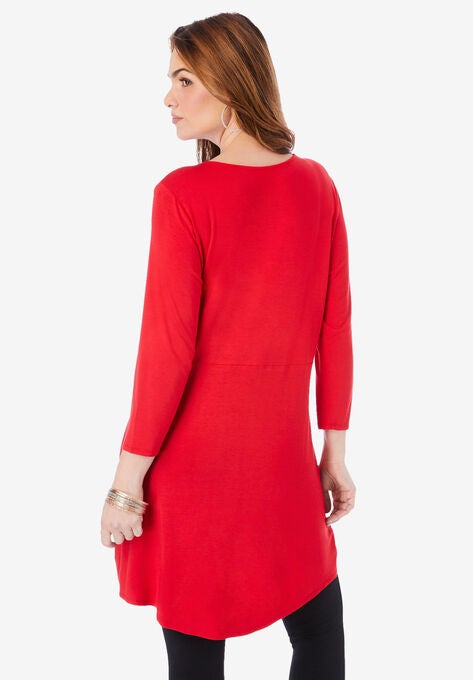 Front-Knot Ultra Femme Tunic, , on-hover image number null