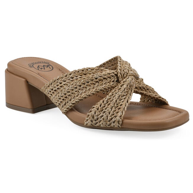 Mills Heeled Sandal, DARK NATURAL, hi-res image number 0