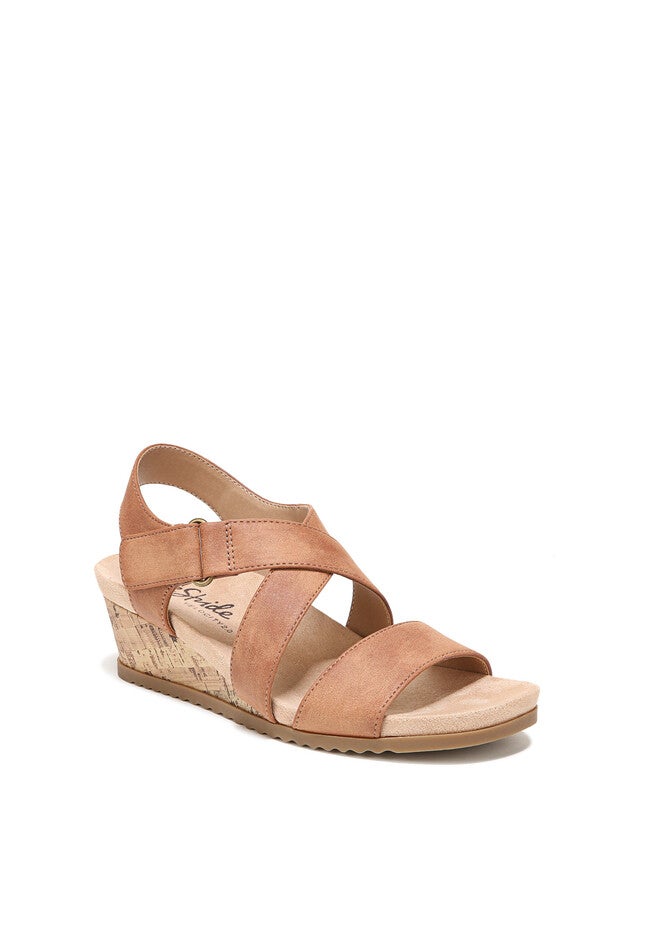Sincere Wedge, TAN FABRIC, hi-res image number null