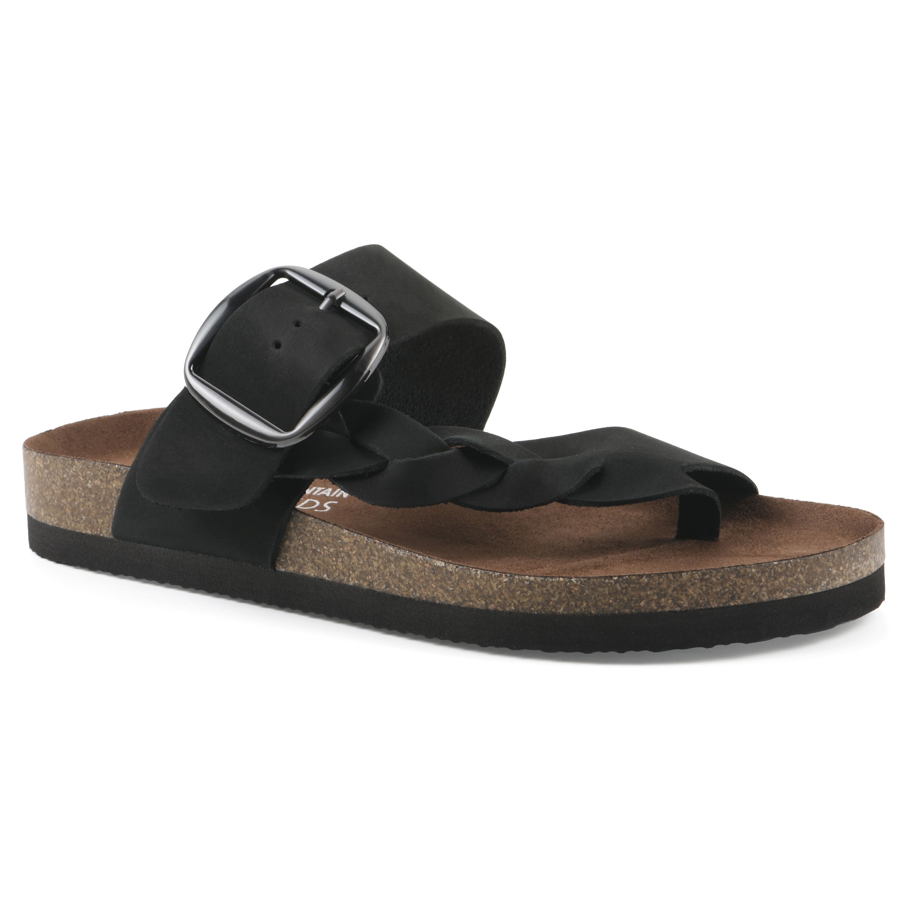 Harleta Footbeds Sandal, BLACK NUBUCK, hi-res image number 0