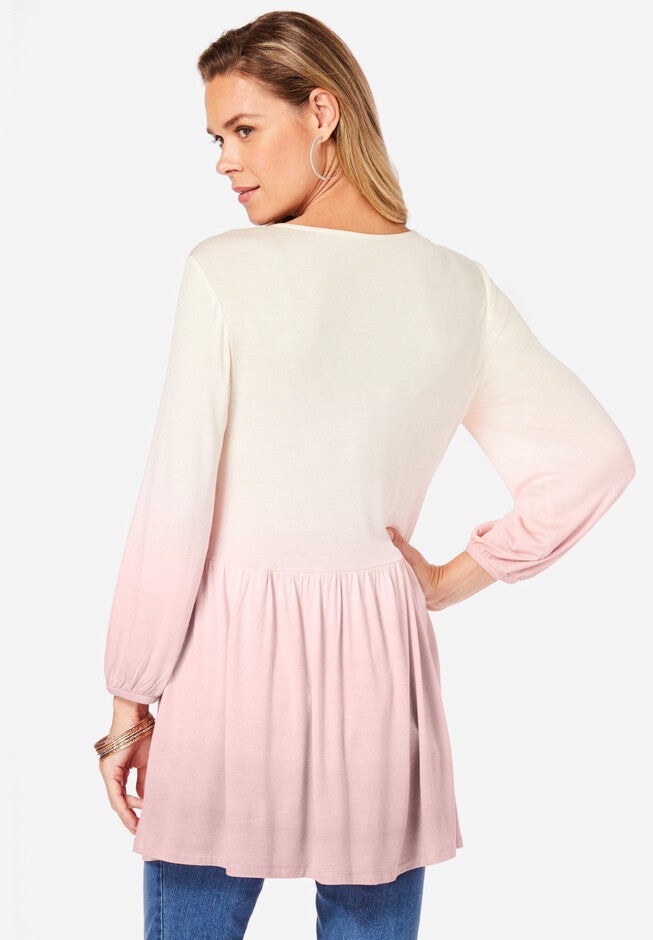 Ombre Fit-and-Flare Ultra Femme Top, , on-hover image number null