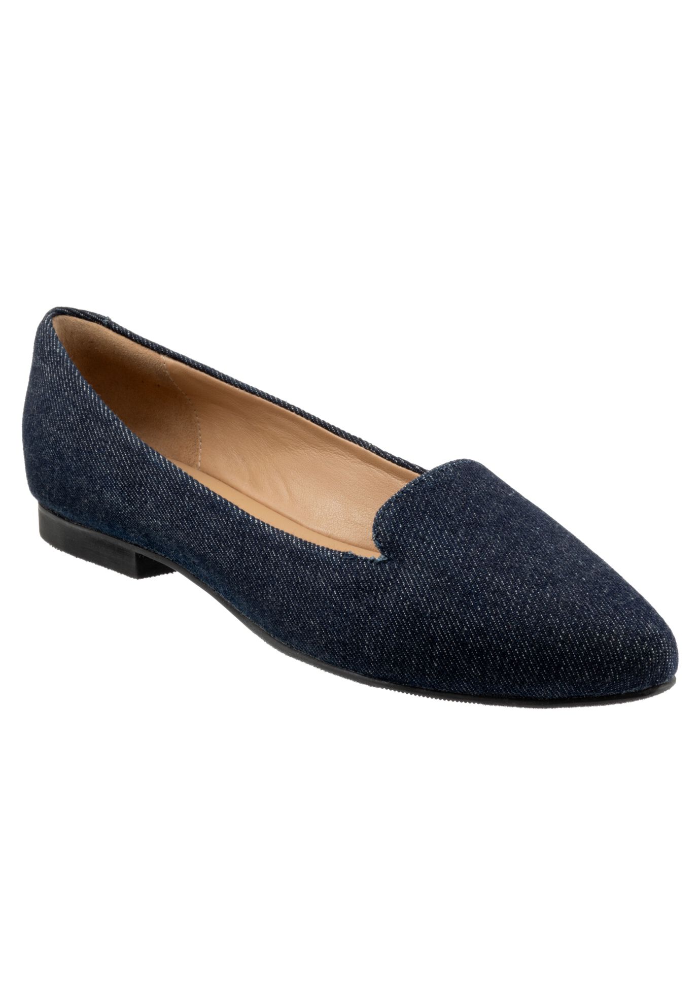 Harlowe Slip On Flat, BLUE DENIM TEXTILE, hi-res image number 0