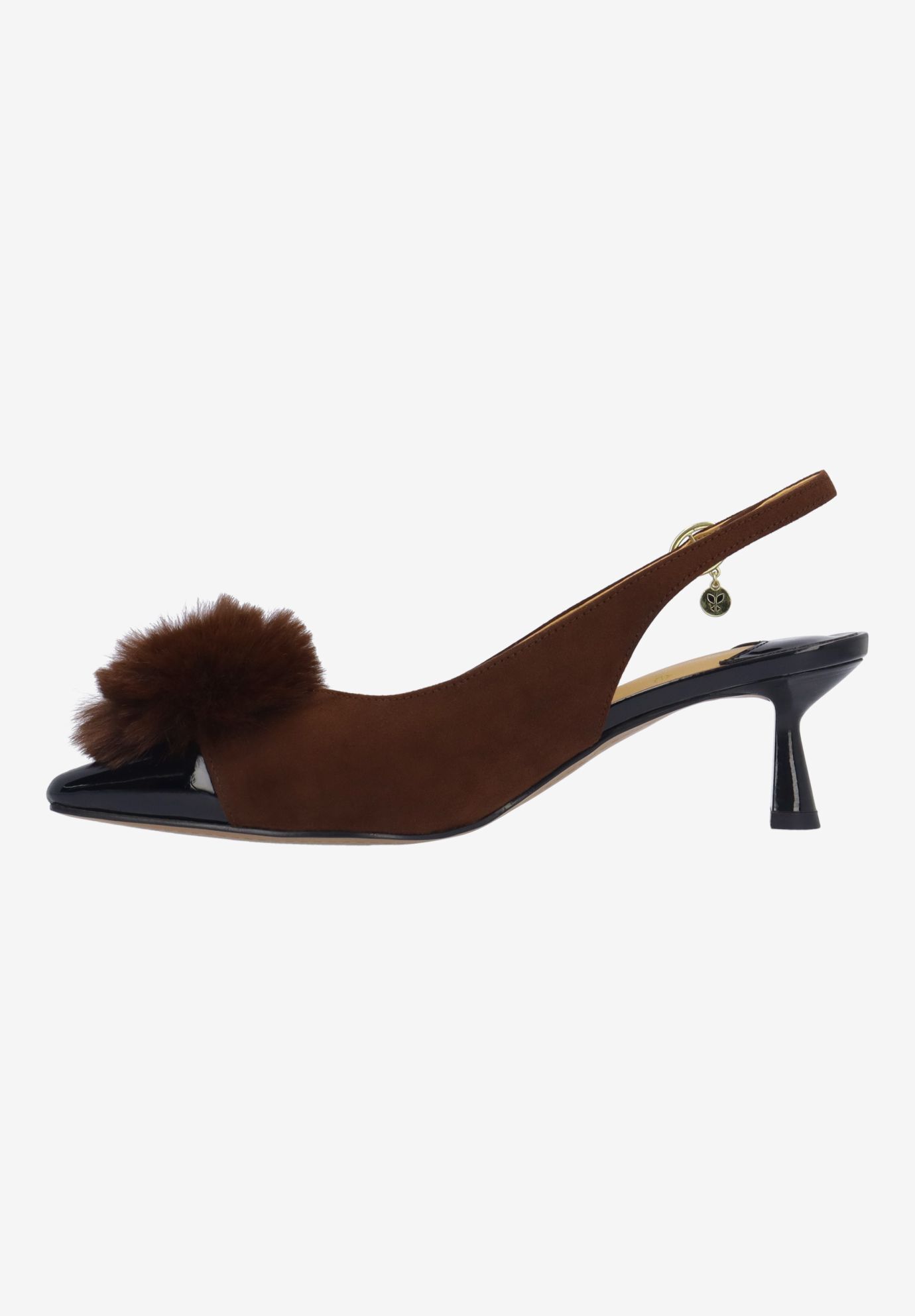 Hevina Sling Back Pump, BROWN BLACK, alternate image number 4