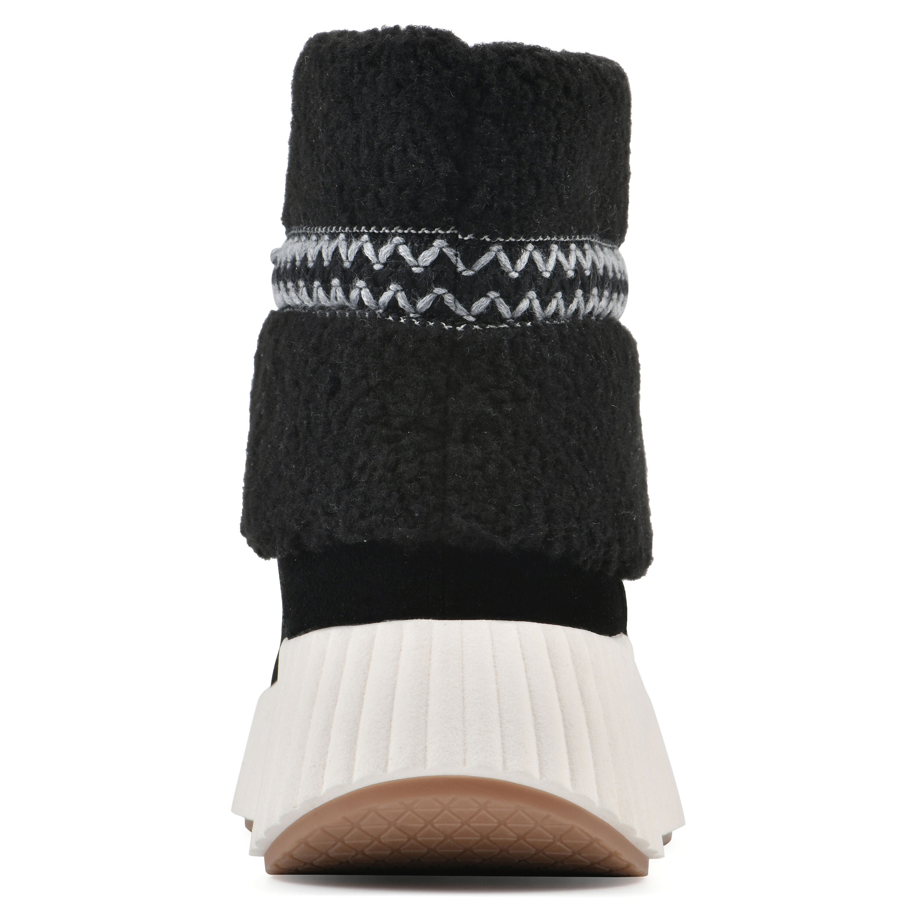 Digital Faux Fur Leather Bootie, BLACK SUEDE, on-hover image number 1