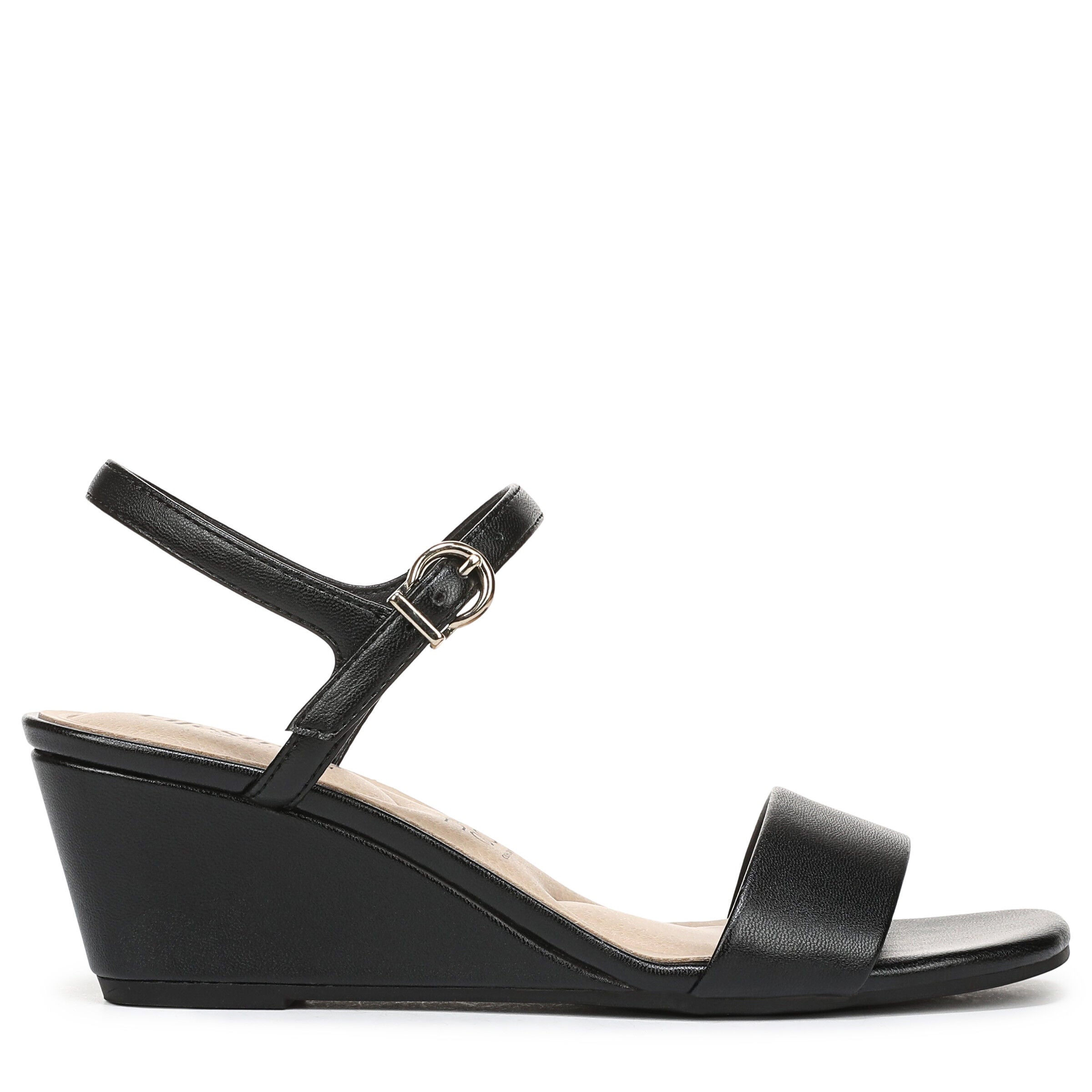 Sawyer Wedge Dress Sandal, BLACK, alternate image number 3