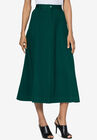 A-line Denim Maxi Skirt, EMERALD GREEN, hi-res image number null