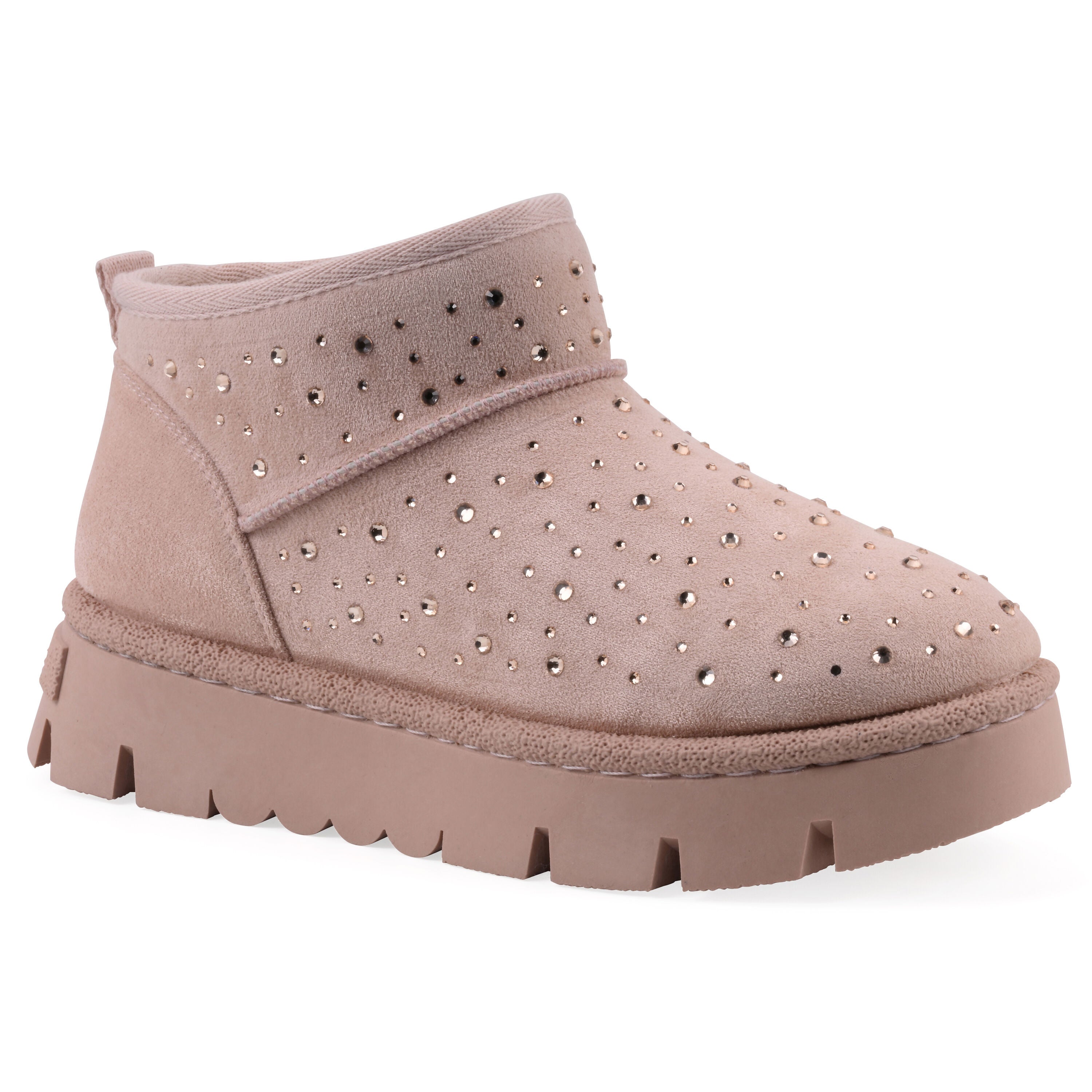 Tomas Faux Fur Bootie, BLUSH FAUX SUEDE, hi-res image number 0