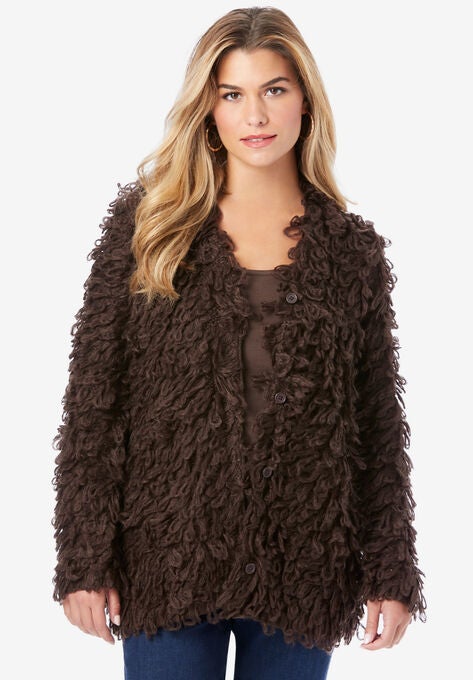 Loop Cardigan, CHOCOLATE, hi-res image number null