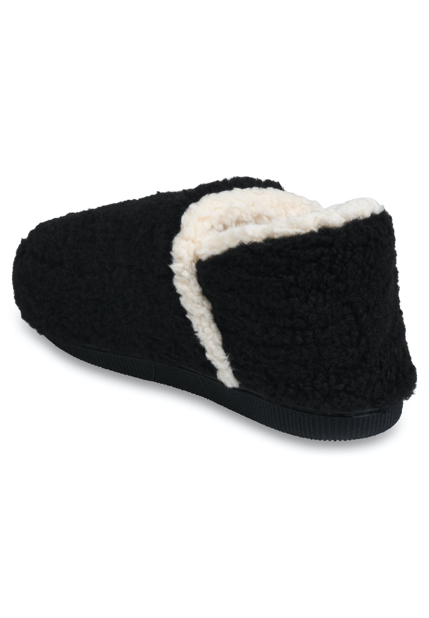 Womens Berber Ankle Slipper Boot Slippers, , on-hover image number 1