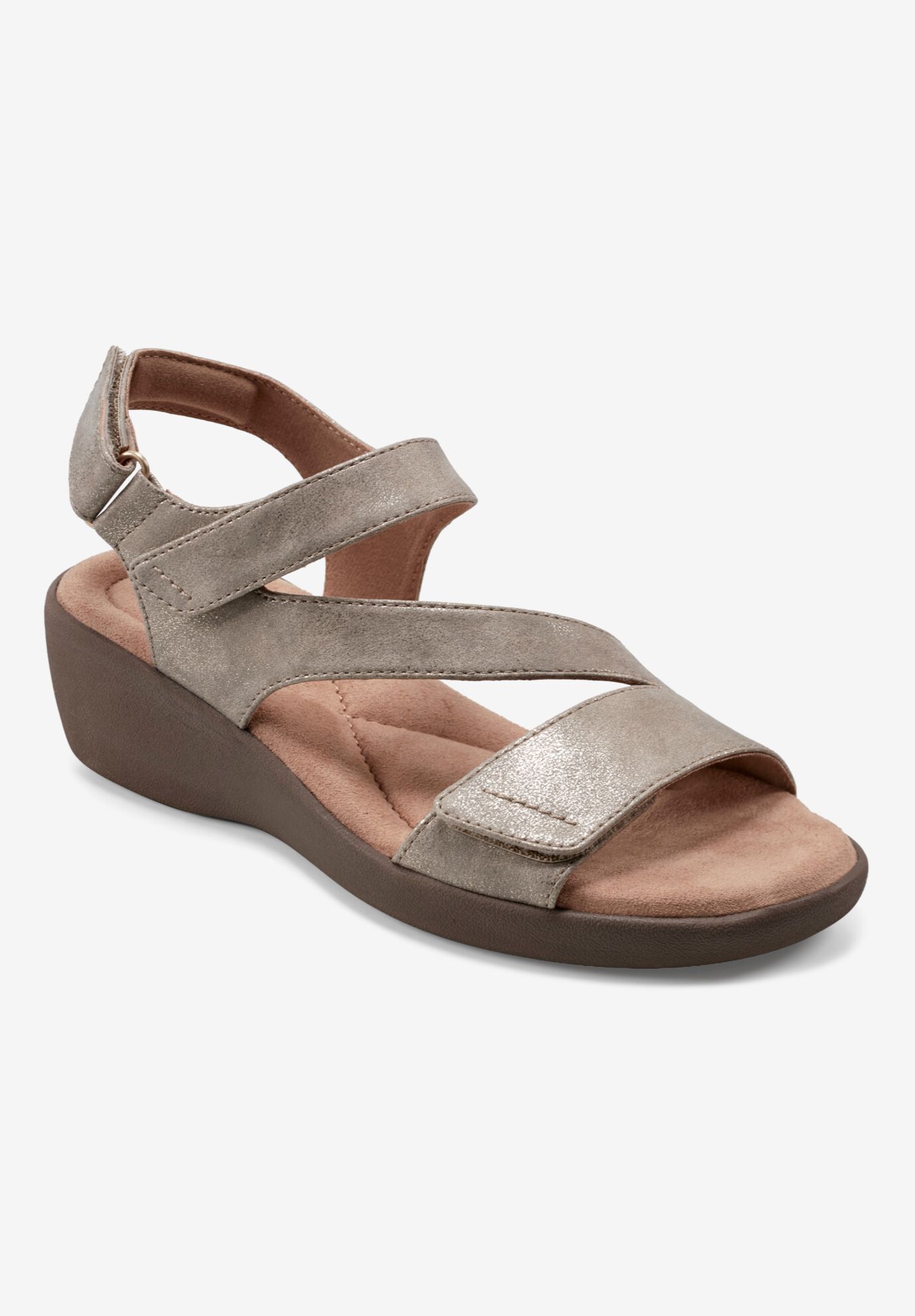 The Kimberly Wedge Sandal, GOLD, hi-res image number 0