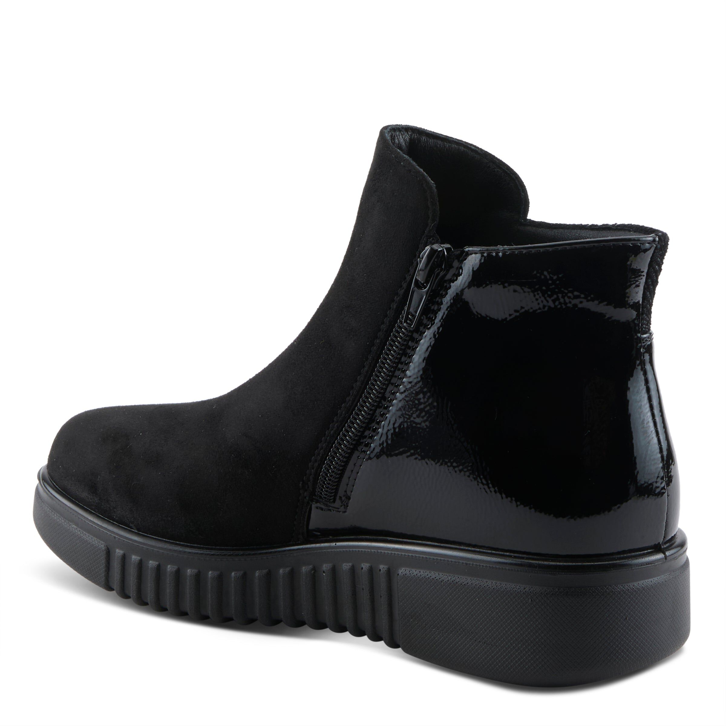 Baglama Bootie, BLACK FAUX SUEDE, alternate image number 7