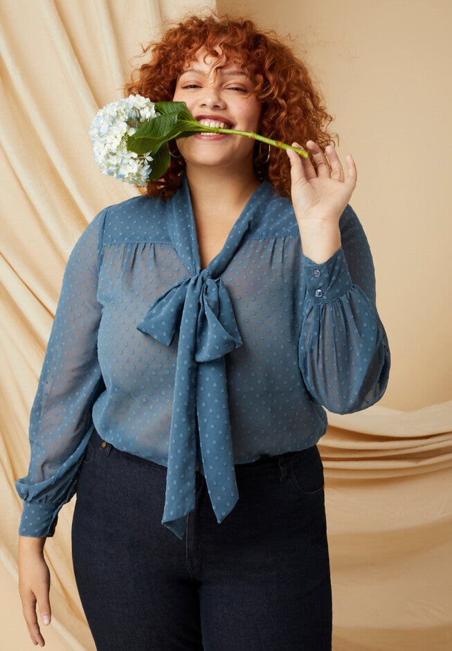 Long Sleeve Bow Top, OASIS, hi-res image number 0