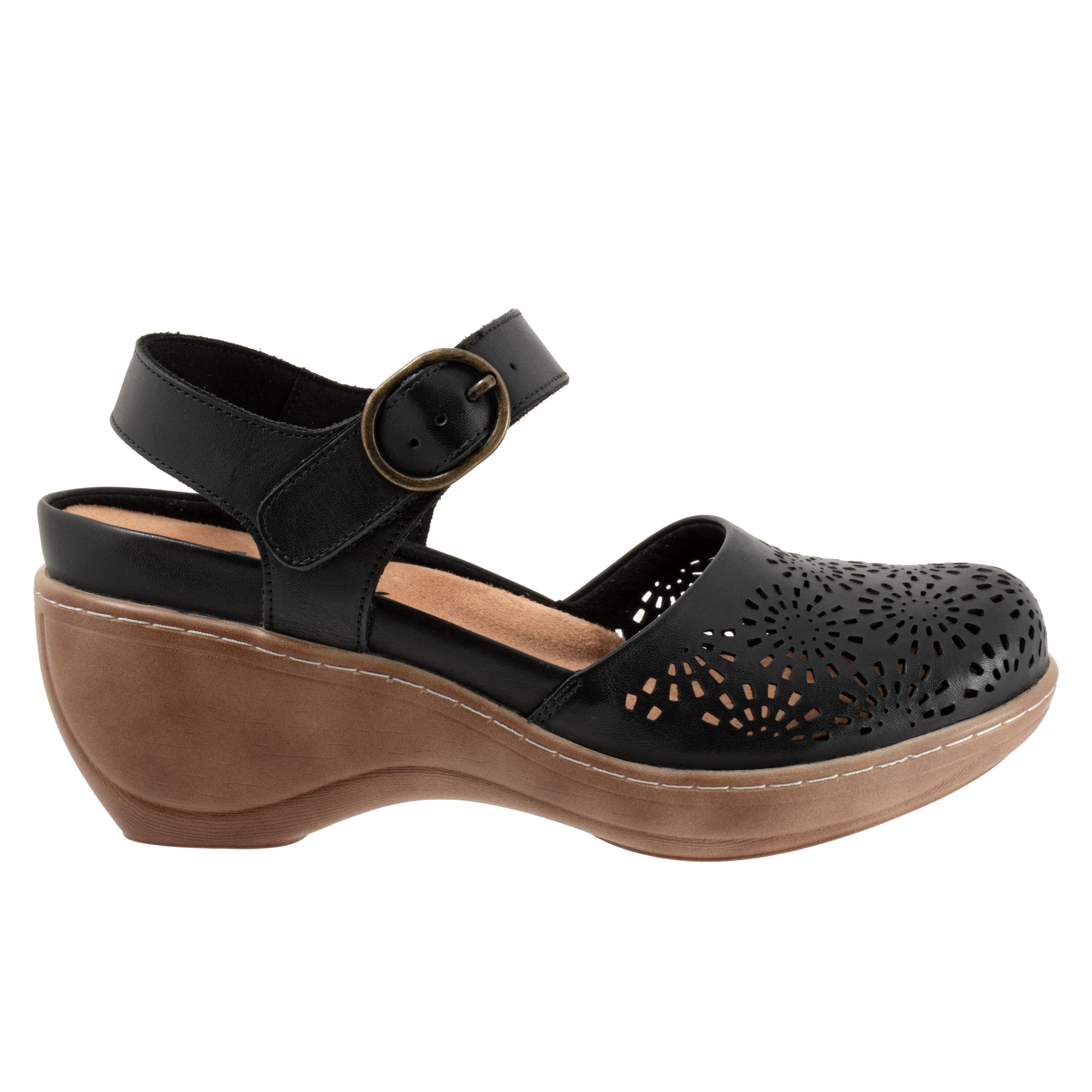 Mabelle Perf Clog, BLACK, alternate image number 4