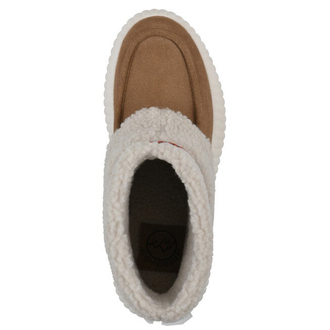 Digital Faux Fur Leather Bootie, CHESTNUT SUEDE, alternate image number 4