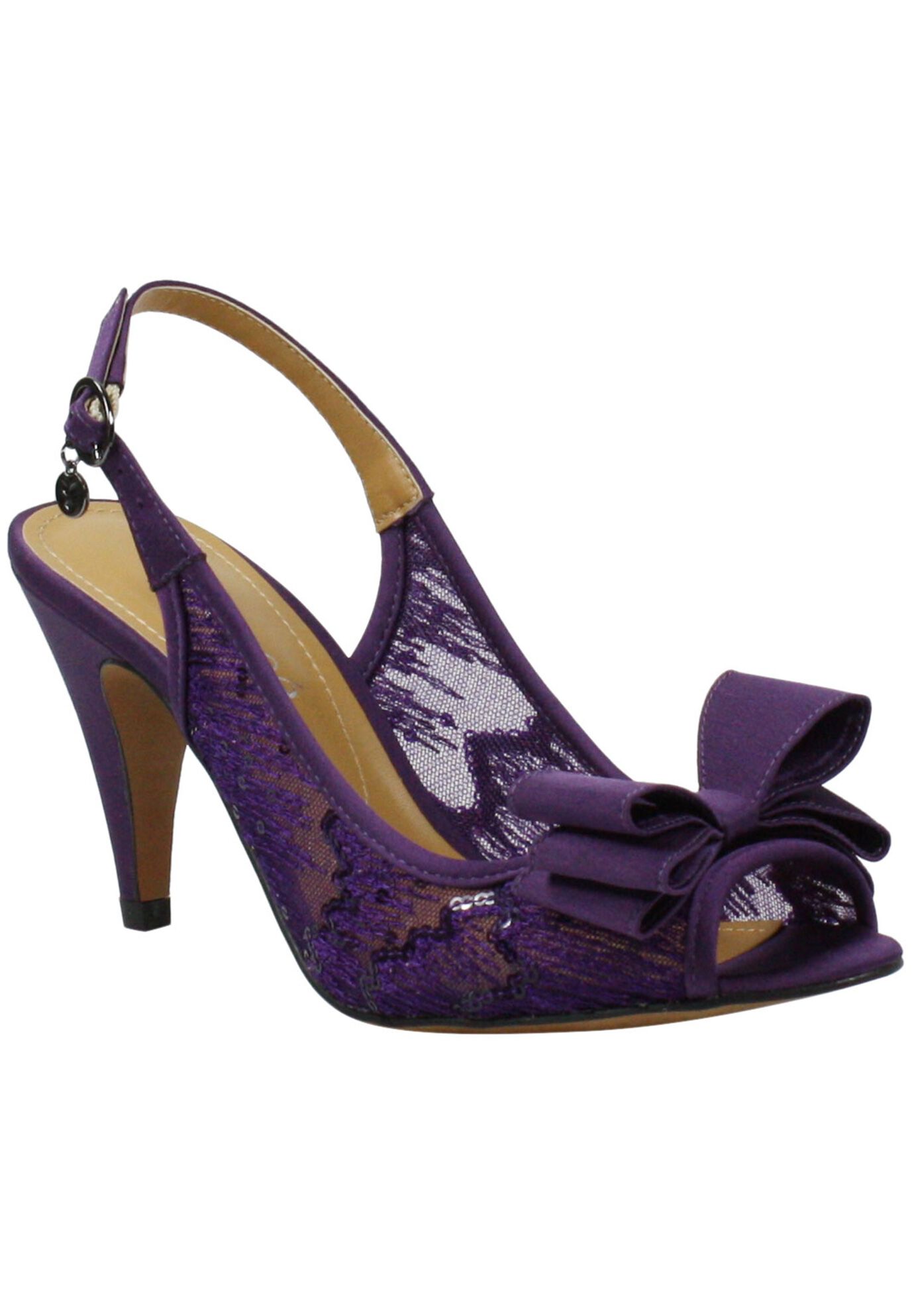 Eponine Slingback , PURPLE SEQUIN MESH, hi-res image number 0