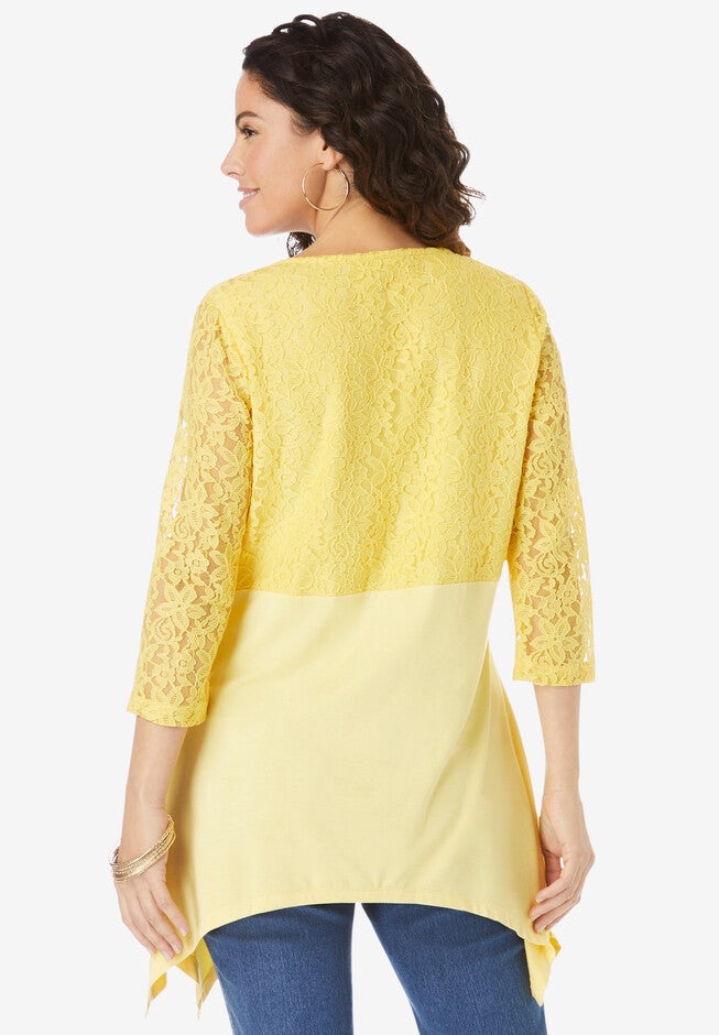 Lace-Trim Ultra Femme Tunic, , on-hover image number 1