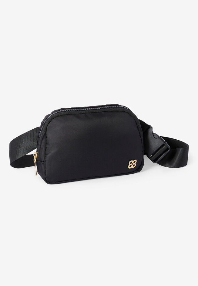 Nylon Belt Bag, BLACK, hi-res image number 0