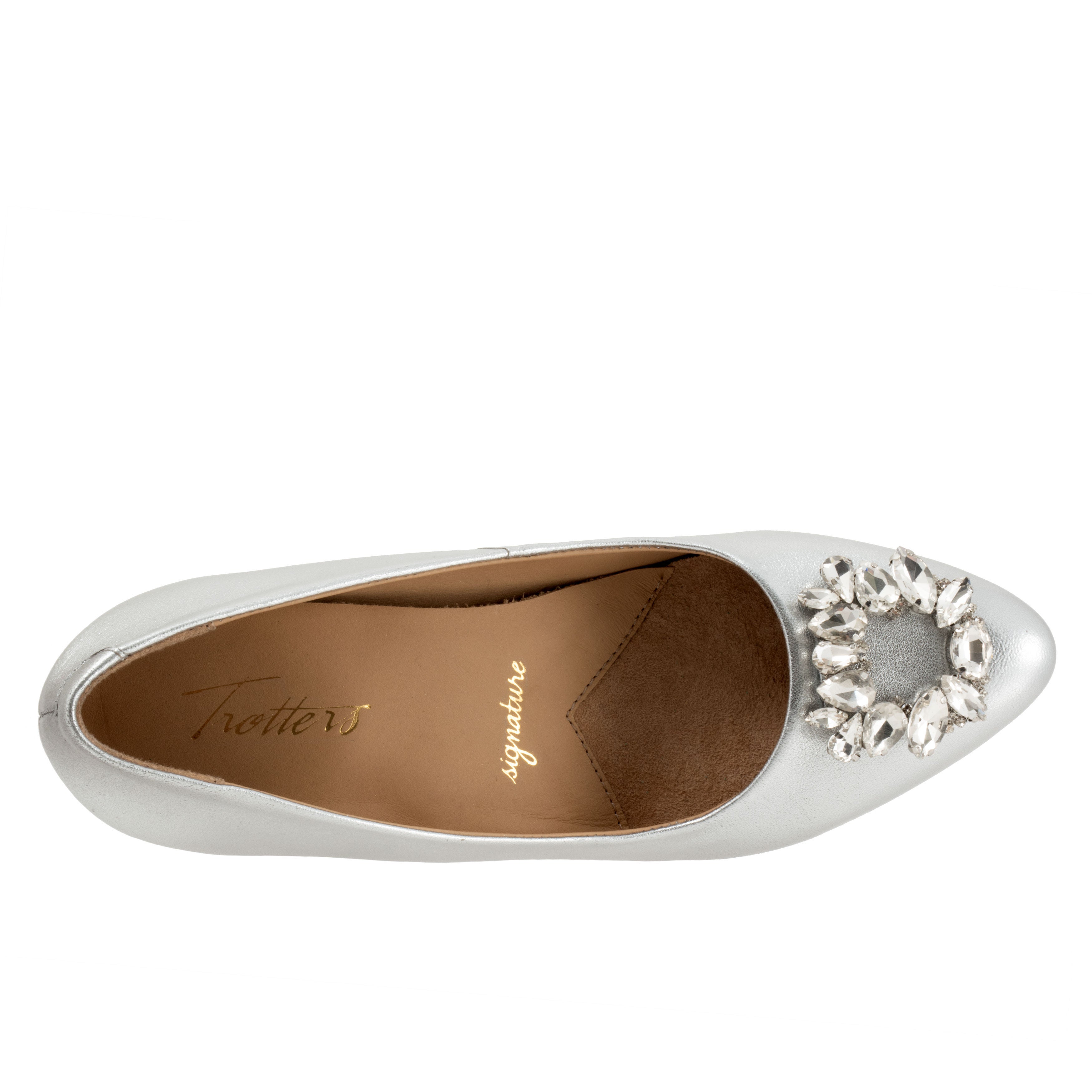 Kate Bridal Pump, SILVER, alternate image number 3