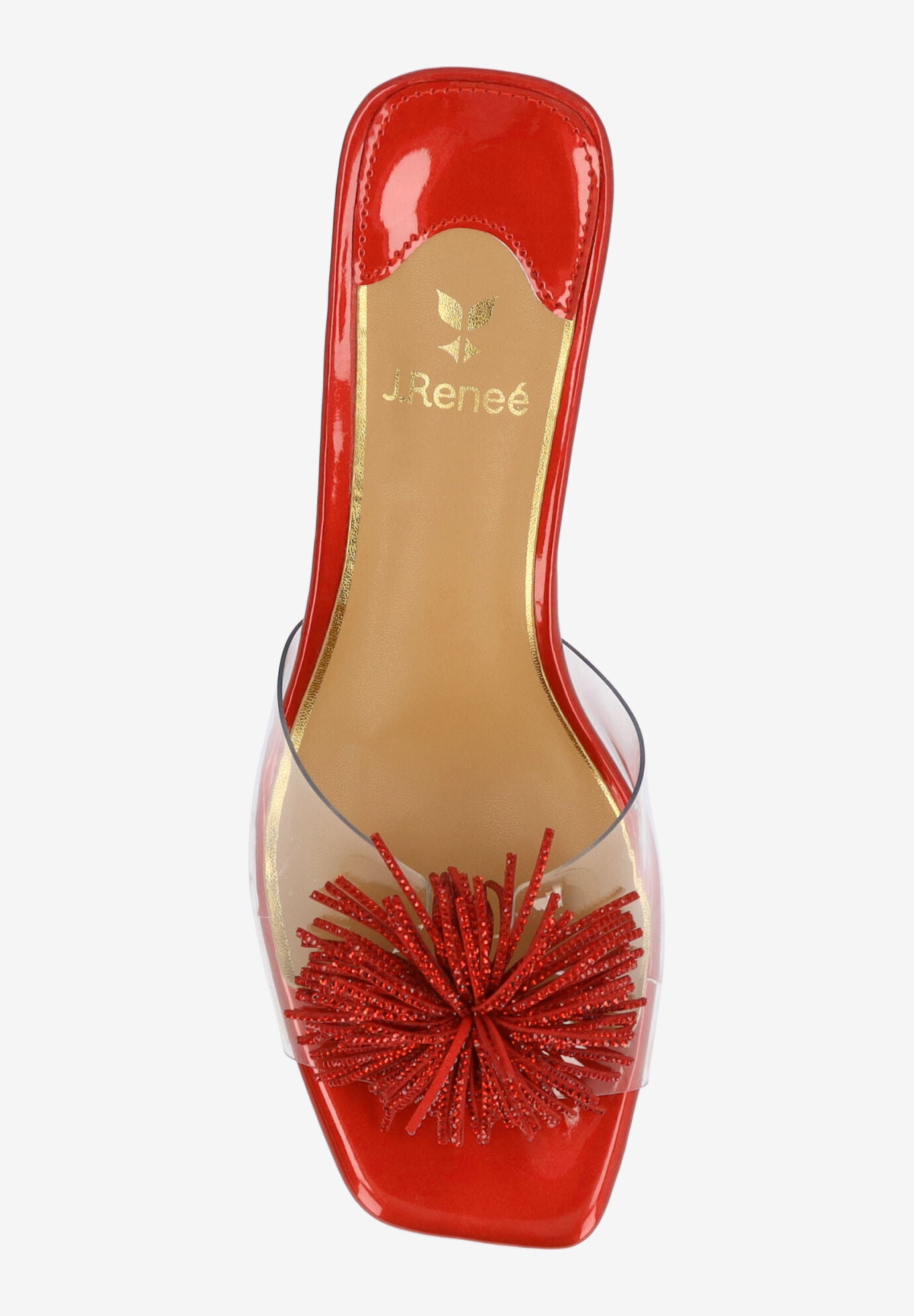 Ozara Slip-On Sandal, CLEAR RED, alternate image number 2