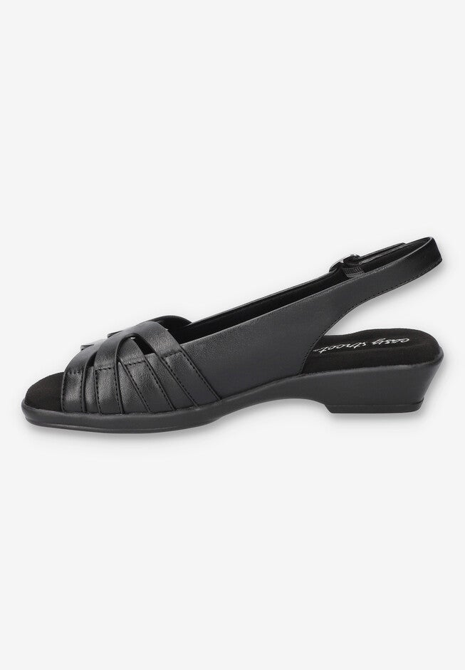 Jovita Slingback Sandal, BLACK, alternate image number 4