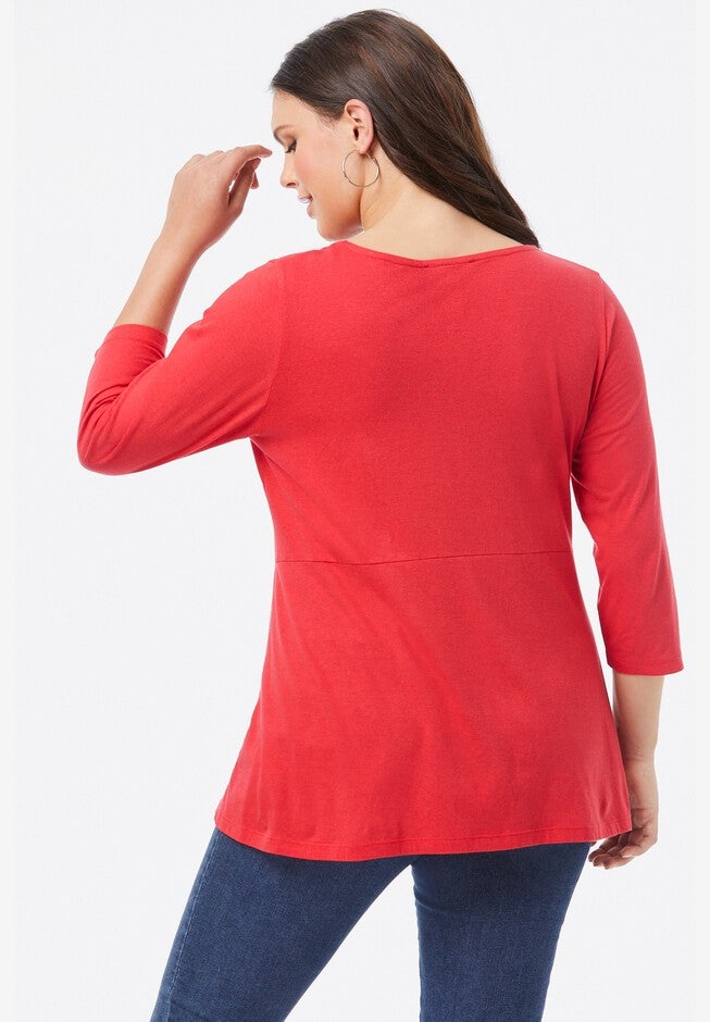 Macrame-Fringe Tee, , on-hover image number 1