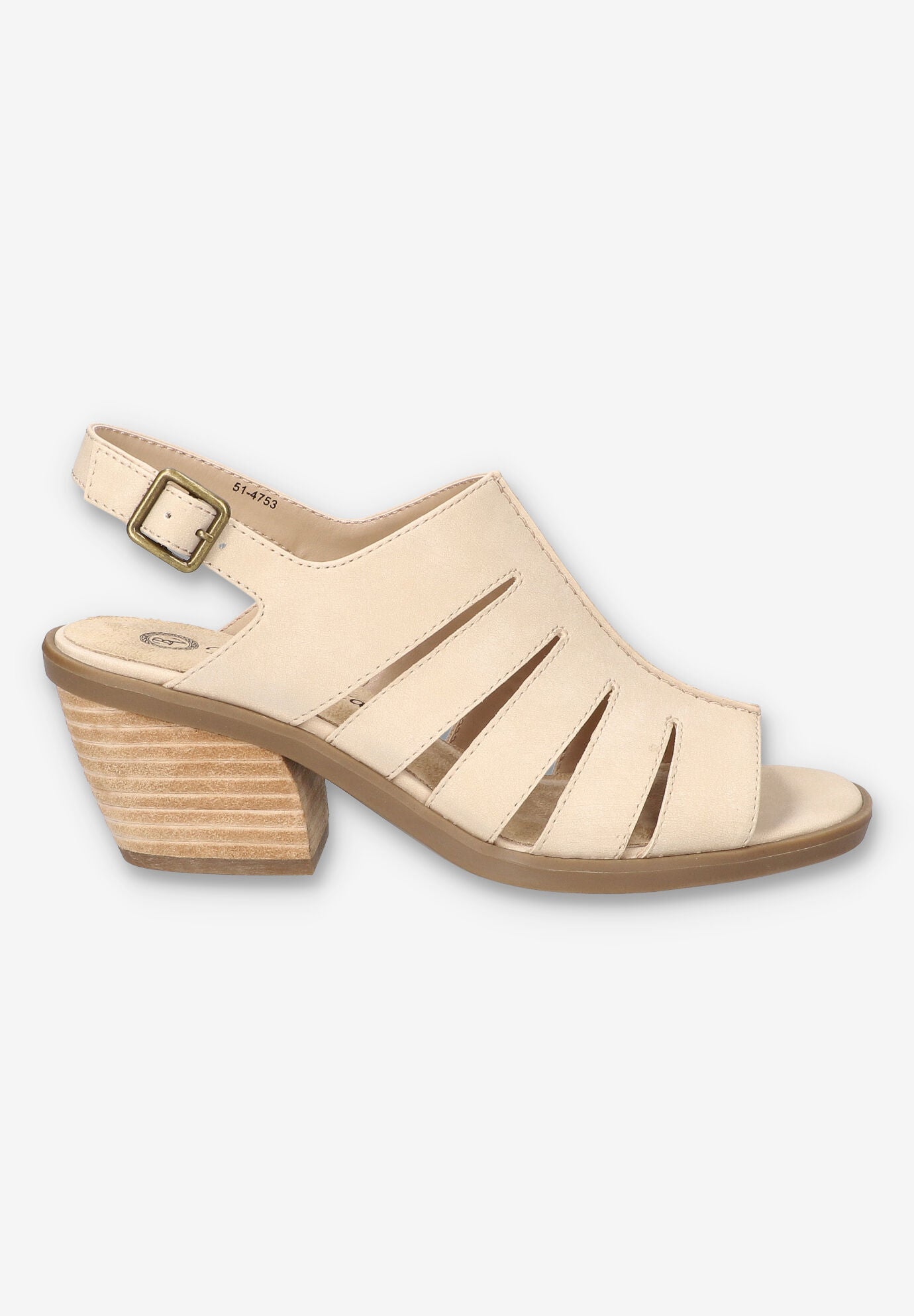 Rhodes Heeled Sandal, BONE, alternate image number 2