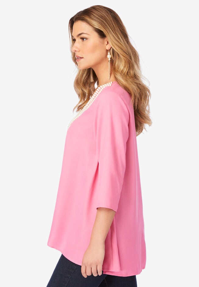 Pearl V-Neck Tunic, , alternate image number null