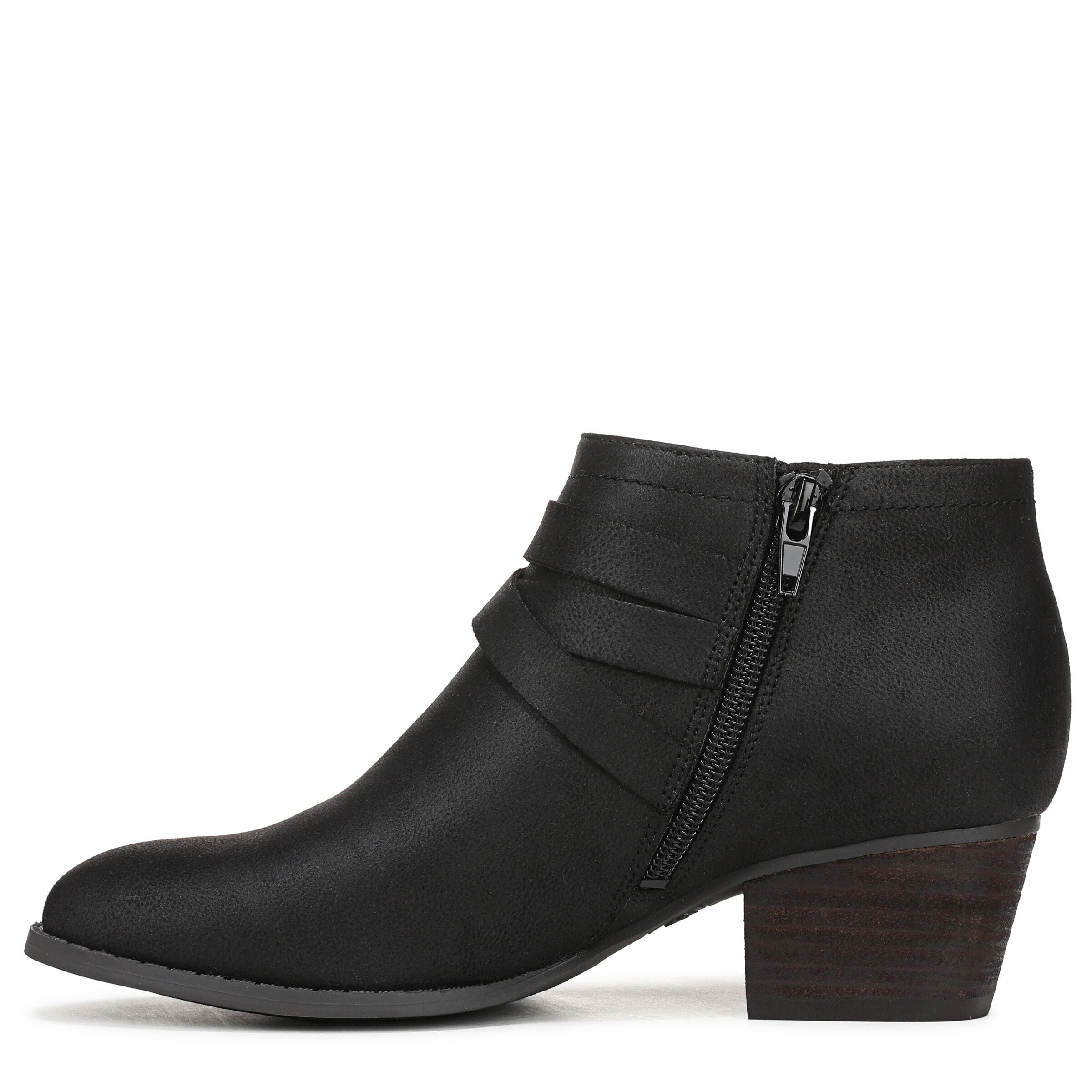 Bryce Ankle Bootie, BLACK FAUX LEATHER, alternate image number 5