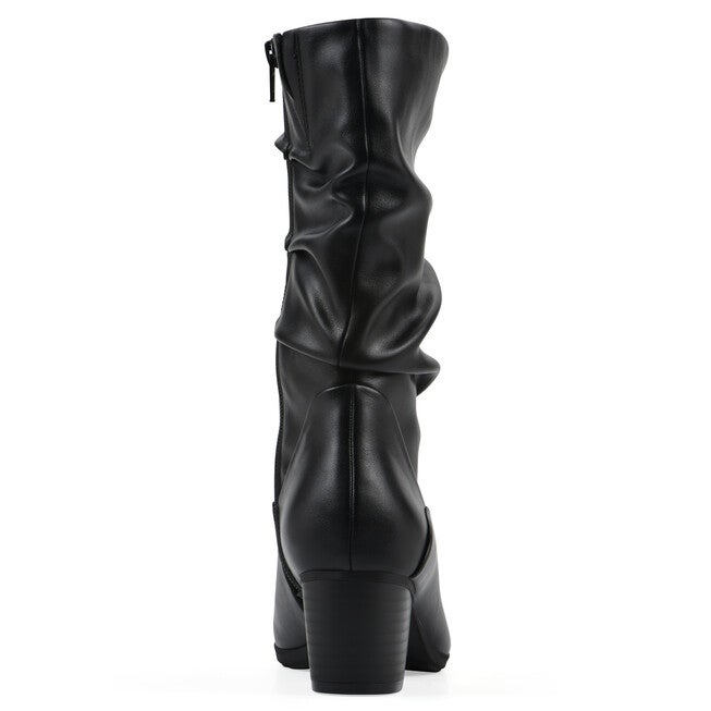 Angelie Mid Shaft Boot, BLACK SMOOTH, on-hover image number 1