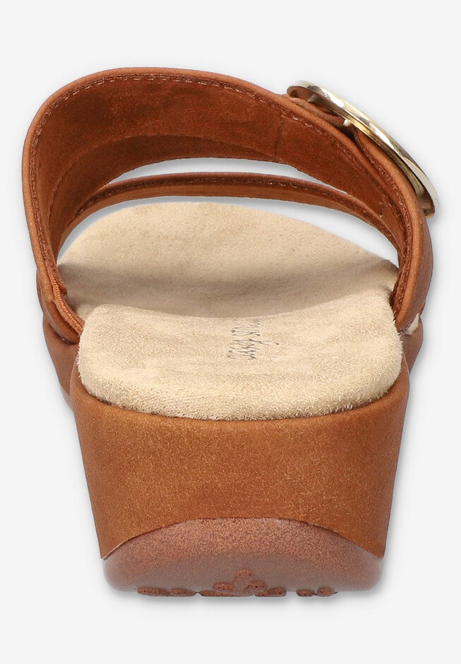 Mina Wedge Sandal, TAN, alternate image number 3