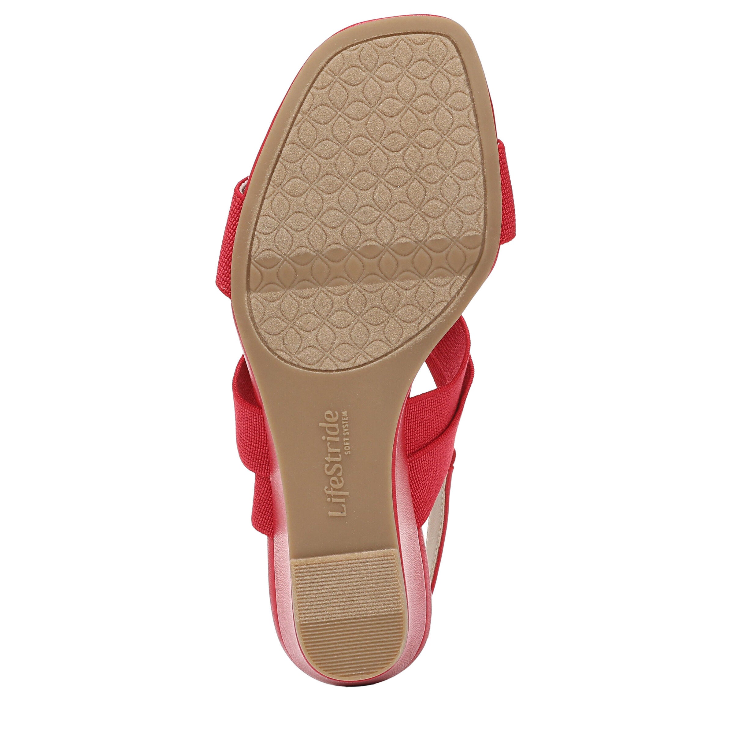 Sweet Slingback Wedge Sandal, FIRE RED, alternate image number 7