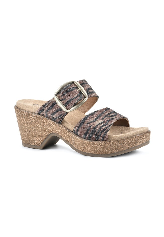 White Mountain Copious Sandals, TAN GLITTER, hi-res image number null