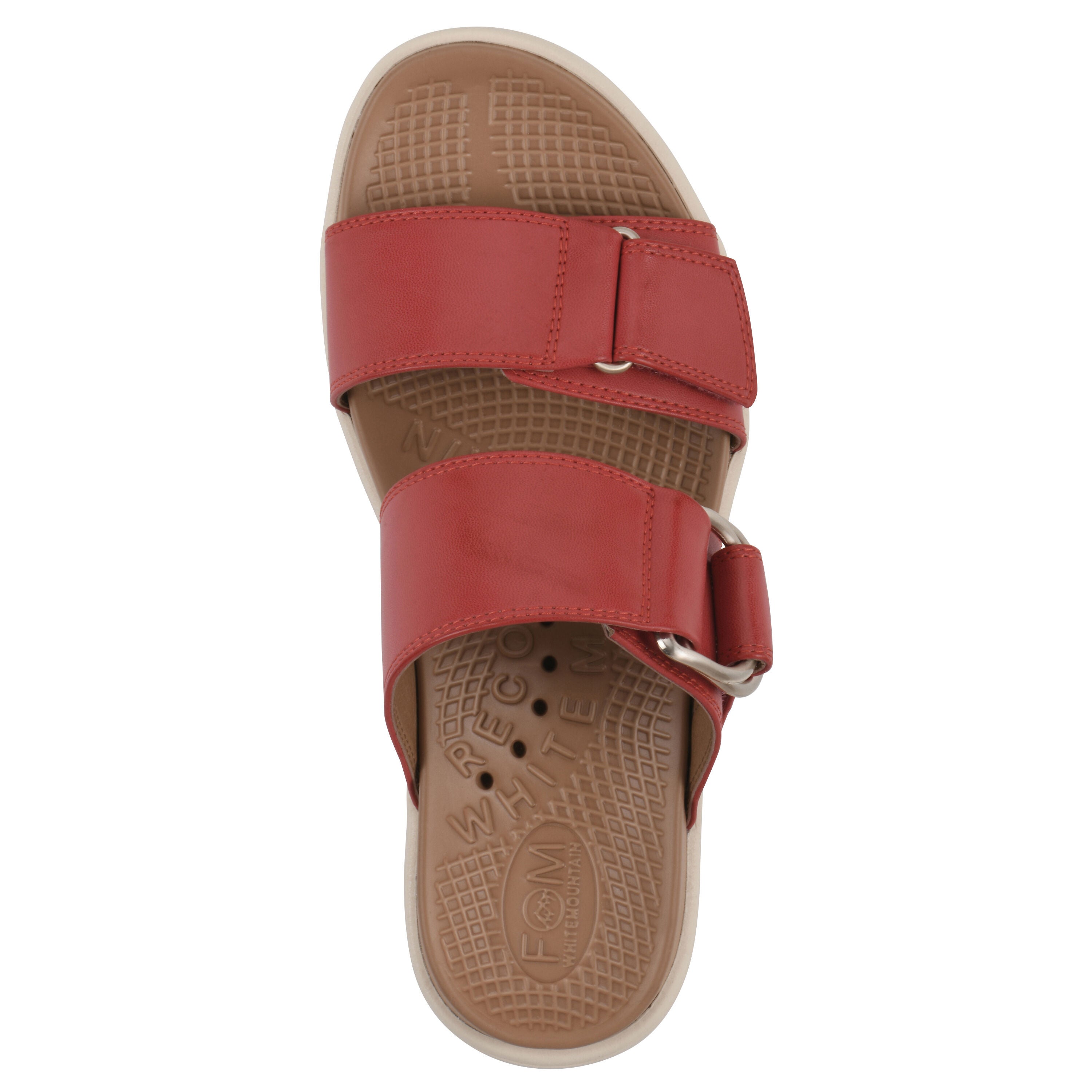 Namaste FOM Recovery Slide Sandal, CRUELLA RED SMOOTH, alternate image number 4