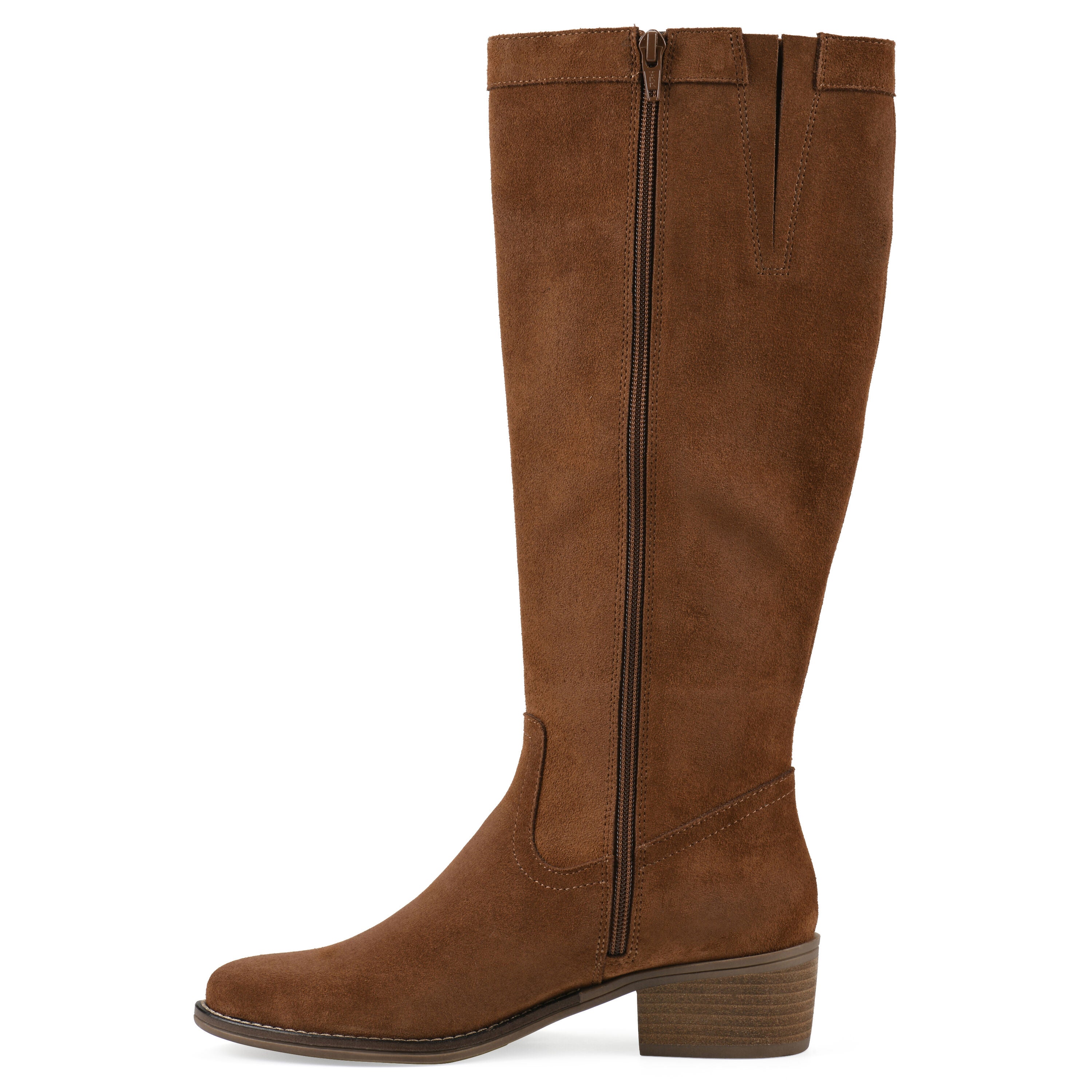 Altitude Wide Calf Tall Shaft Boot, PECAN SUEDE, alternate image number 3