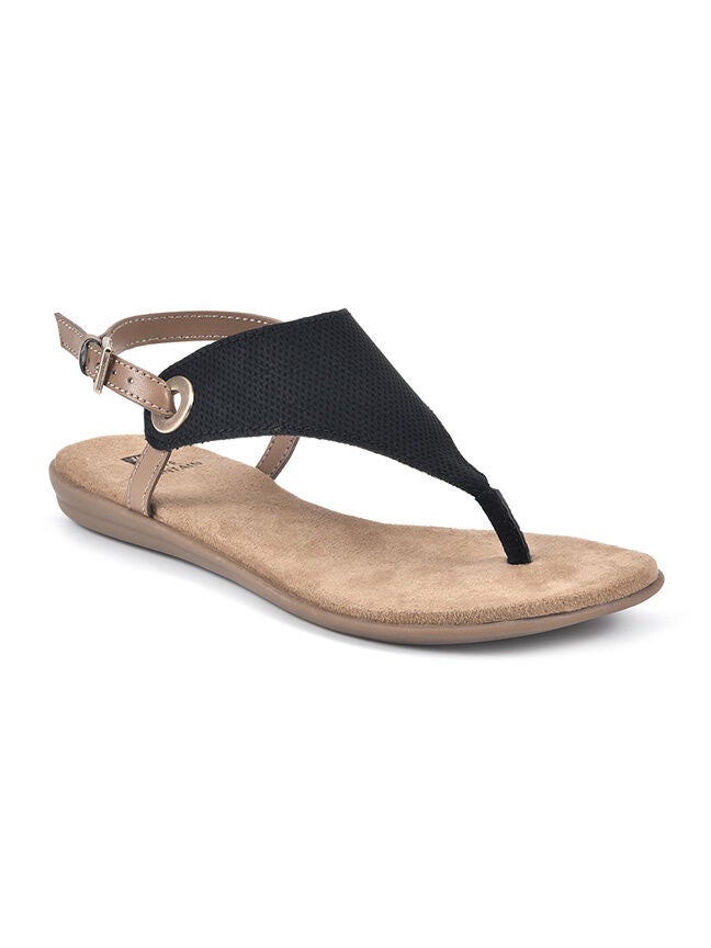 London Thong Sandal , BLACK SMOOTH, hi-res image number 0