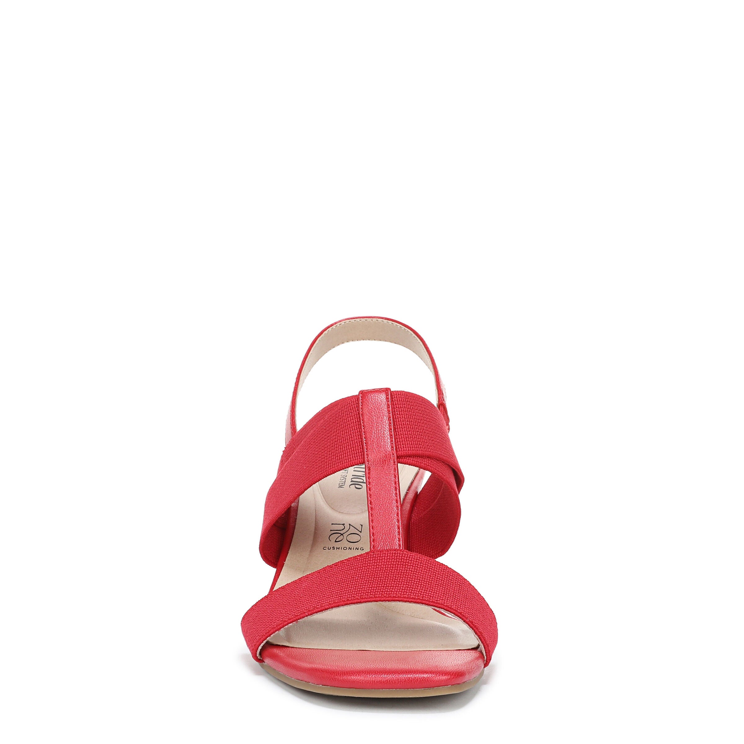 Sweet Slingback Wedge Sandal, FIRE RED, alternate image number 4