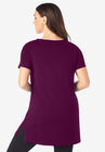 Short-Sleeve V-Neck Ultimate Tunic, , on-hover image number null
